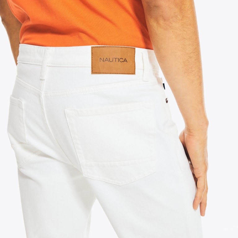 Nautica Atléticos Slim Stretch Denim Blancas | LwPxtVNf