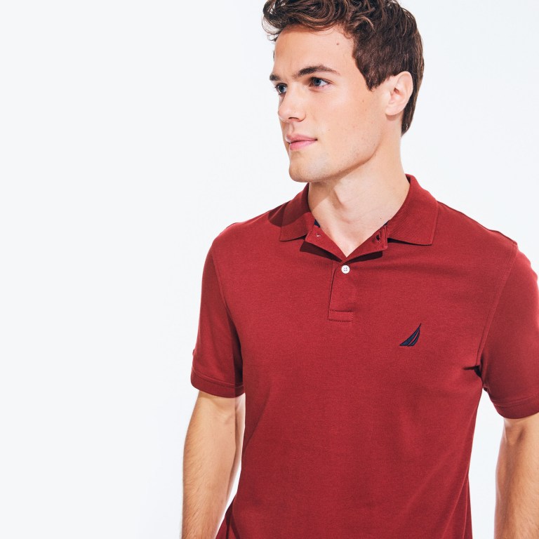Nautica Classic Fit Interlock Rojas | 6C6vPJ7c