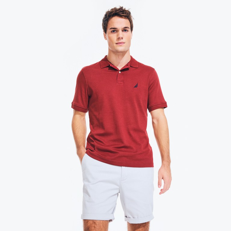 Nautica Classic Fit Interlock Rojas | 6C6vPJ7c
