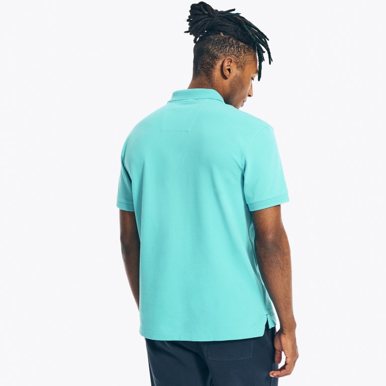 Nautica Classic Fit Mesh Ribbed Azules | q3PCriAC