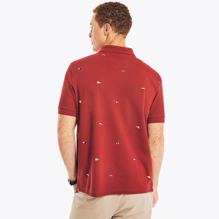 Nautica Classic Fit Printed Deck Rojas | oQL7b9WD