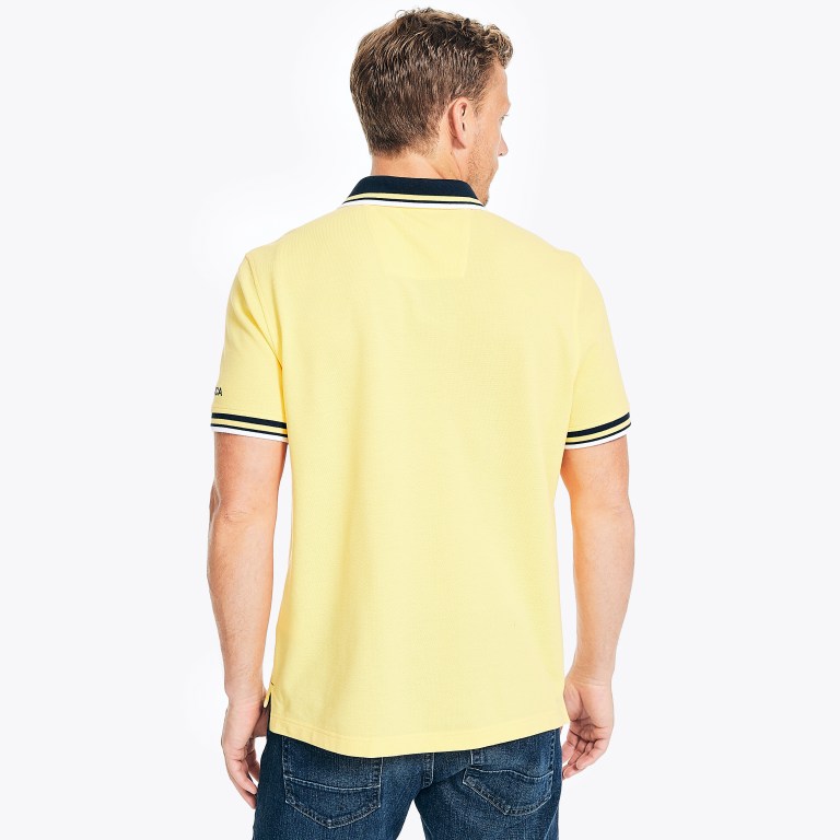 Nautica Classic Fit Solid Amarillo Claro | 3hu5sX56