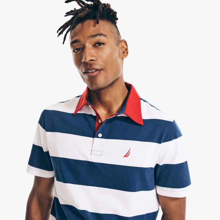 Nautica Classic Fit Striped Azules | EO6m99qT