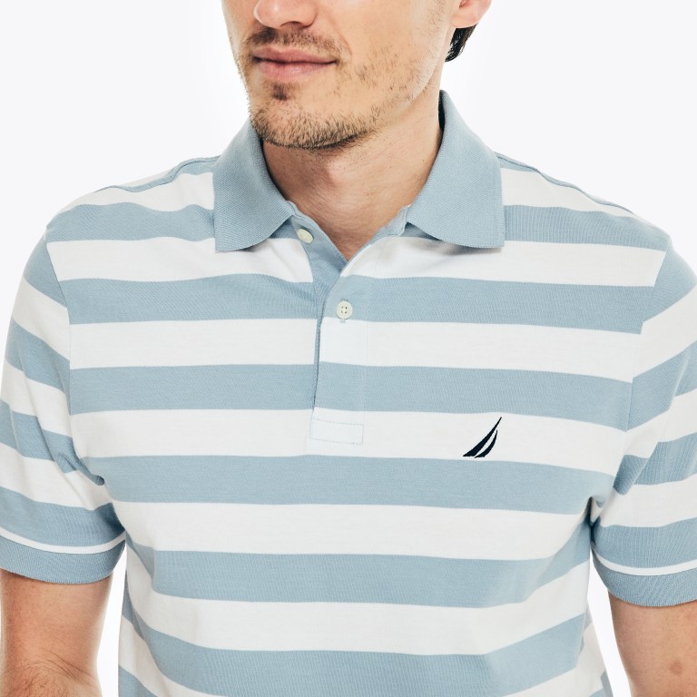 Nautica Classic Fit Striped Azules | HWJBc3US