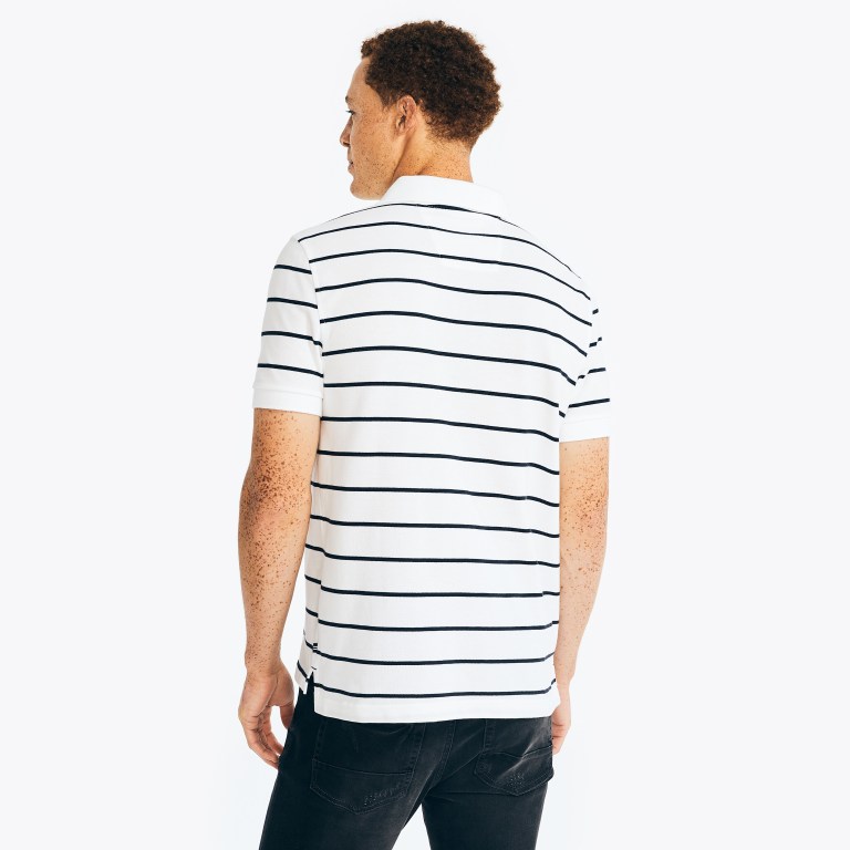 Nautica Classic Fit Striped Blancas | 6kauaqMk