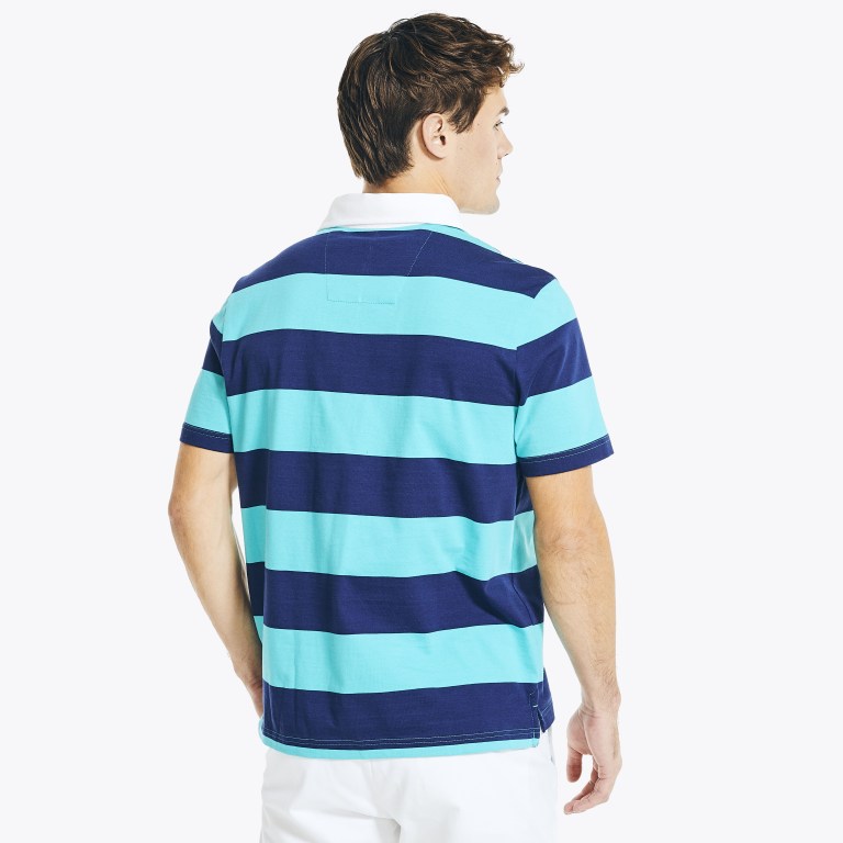 Nautica Classic Fit Striped Verde Oliva Claro | lNtjneOX