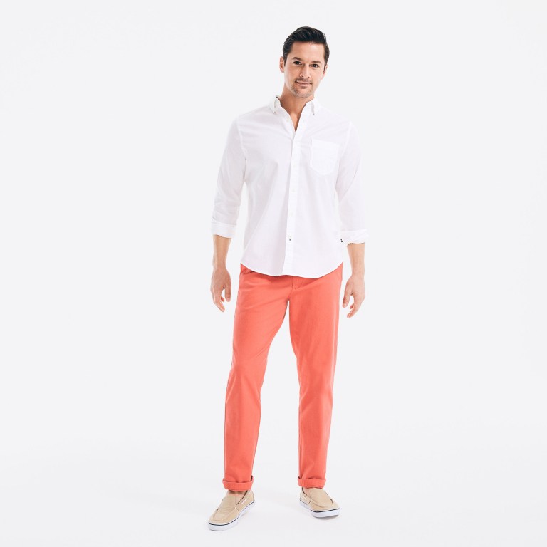 Nautica Classic Fit Twill Rojas | 2CkIUxmm