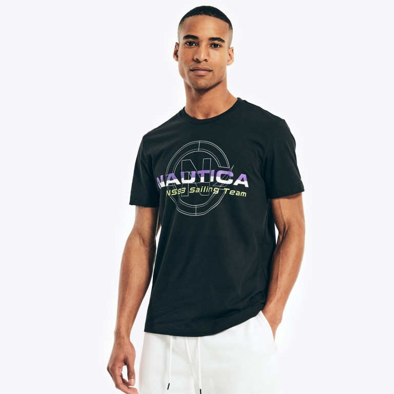 Nautica Competición Sustainably Crafted Sailing Team Estampadas Negras | e2hFAfor