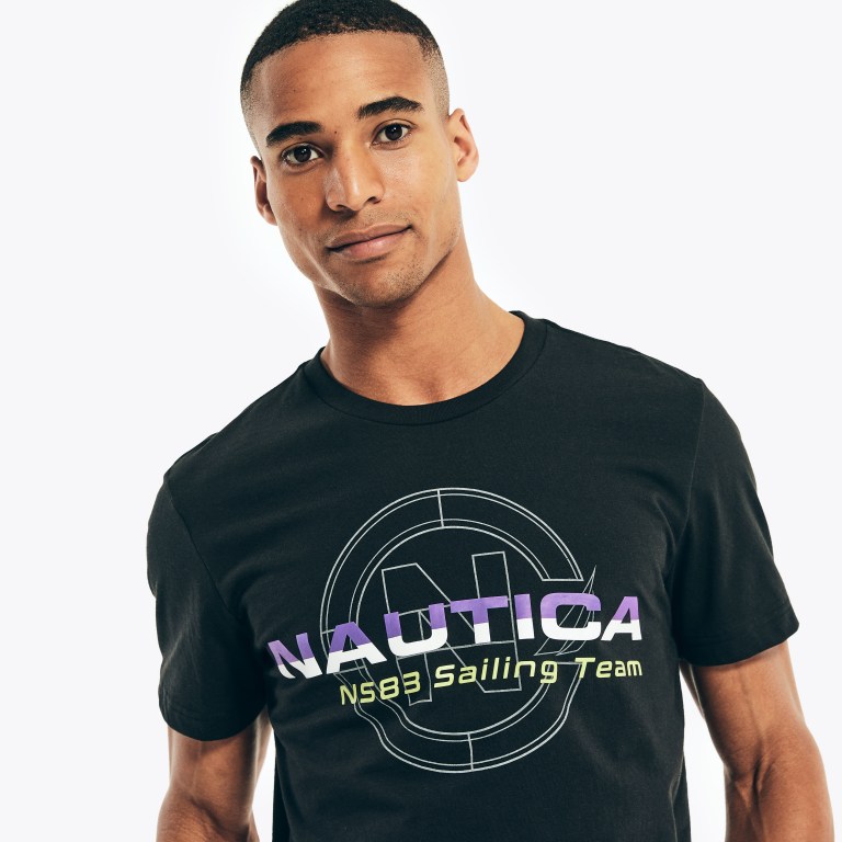 Nautica Competición Sustainably Crafted Sailing Team Estampadas Negras | e2hFAfor
