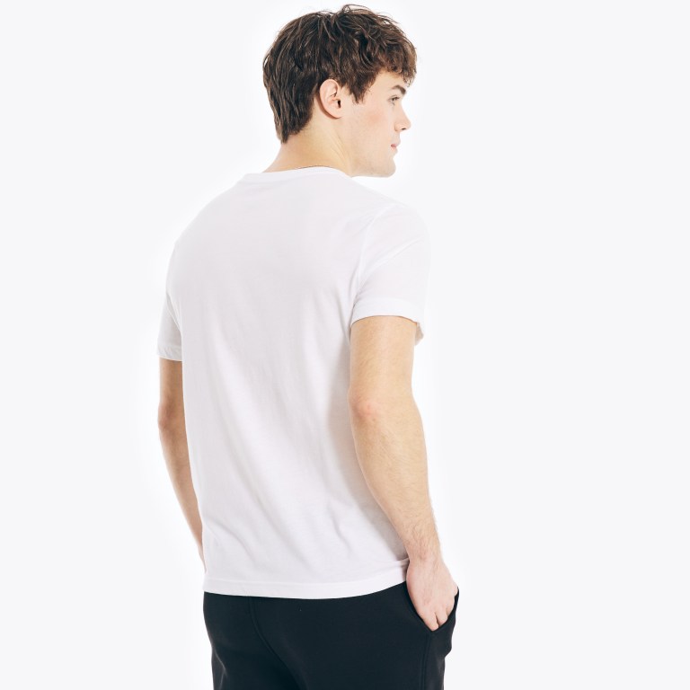 Nautica Competición Sustainably Crafted Sailing Team Estampadas Blancas | vwFE5M3x