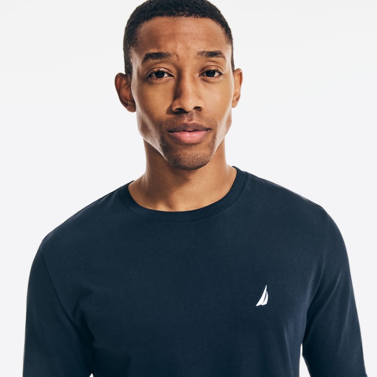 Nautica Crewneck Long-sleeve Azul Marino | OUhqr0C0