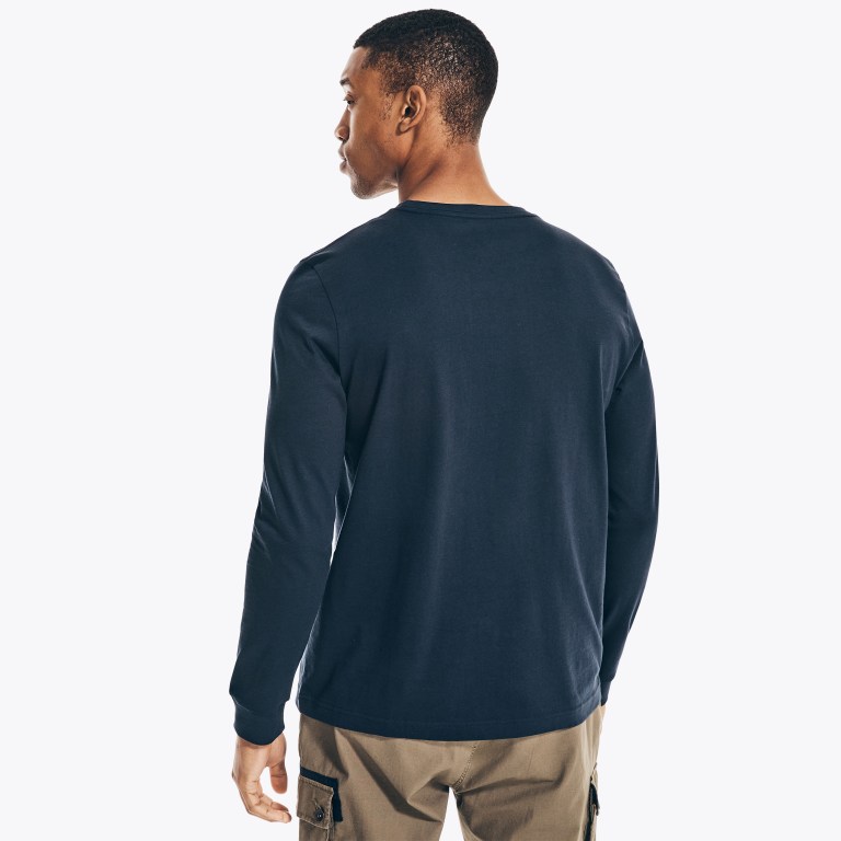 Nautica Crewneck Long-sleeve Azul Marino | OUhqr0C0