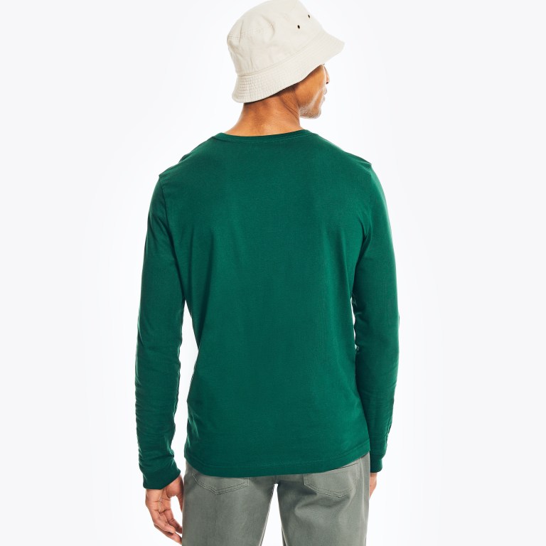 Nautica Crewneck Long-sleeve Verde | tlqgJw7b
