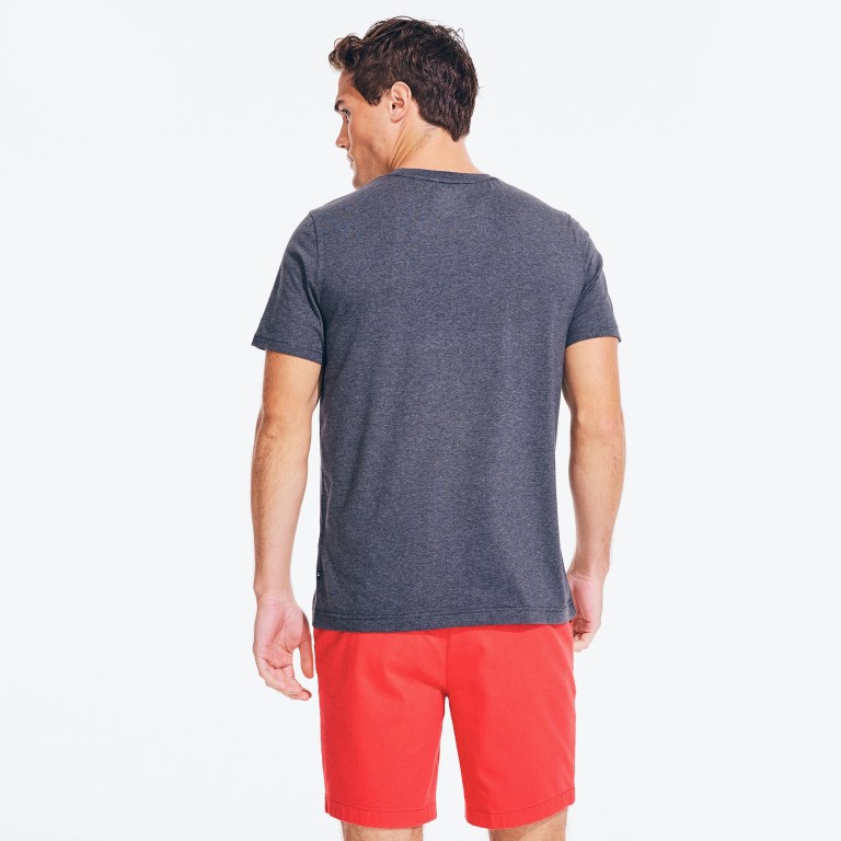 Nautica Crewneck Pocket Gris | DlLtauxg