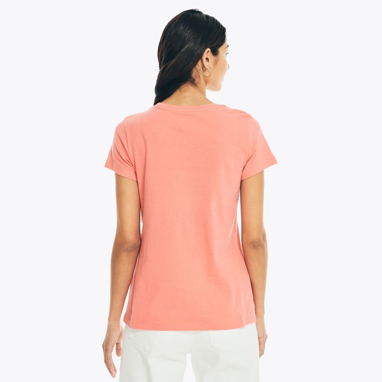 Nautica Embroidered Floral J-class Estampadas Coral | OjFefZct