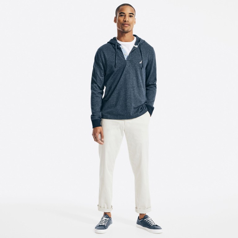 Nautica Encapuchado Long-sleeve Azul Marino | OyQaFmjg