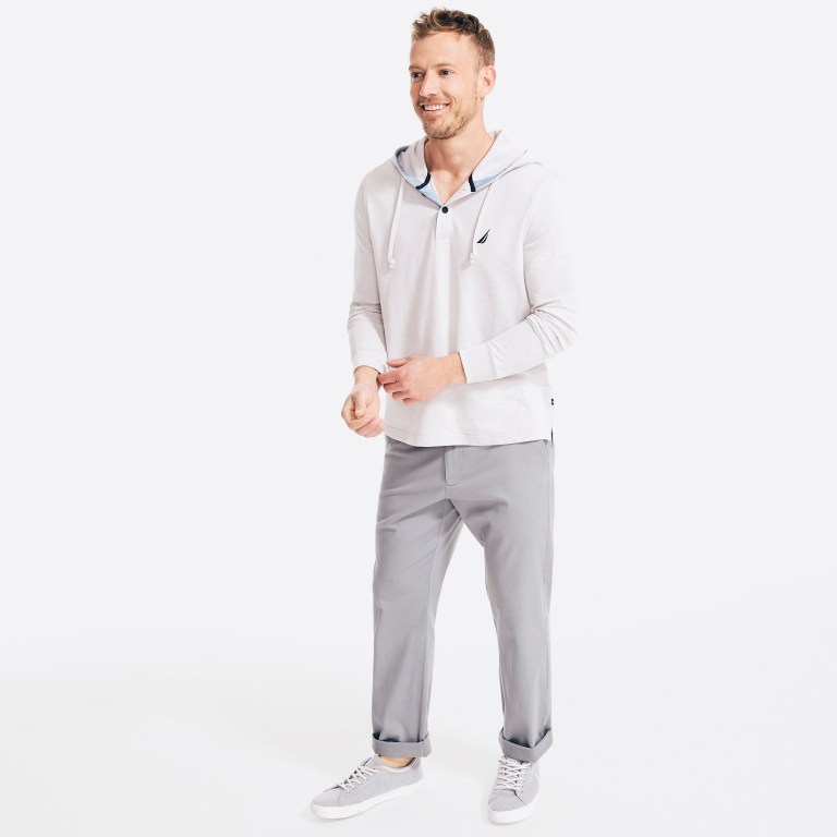 Nautica Encapuchado Long-sleeve Gris | pkwQhaQd