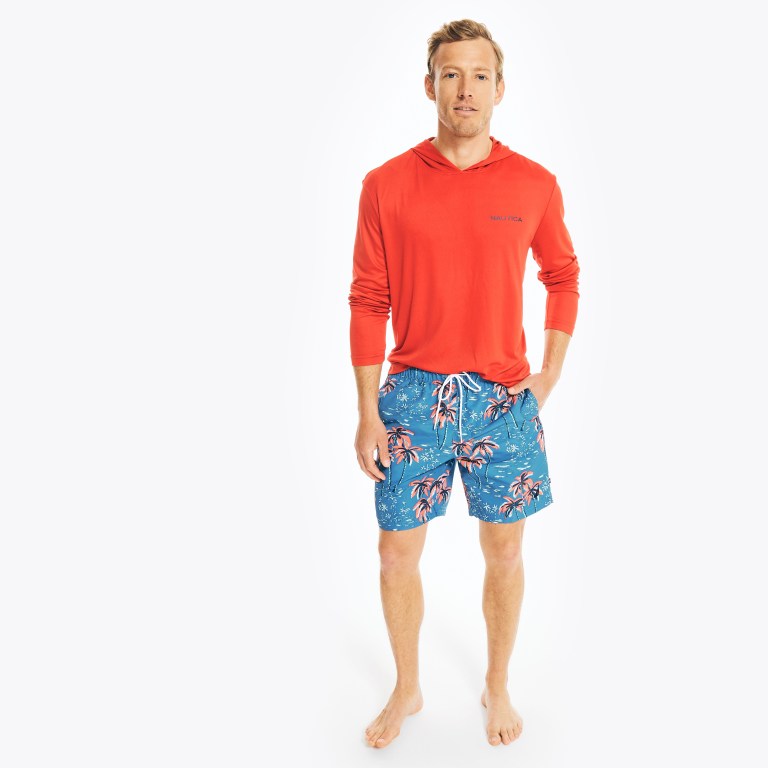 Nautica Encapuchado Long-sleeve Rojas | 1nqJ7hi7