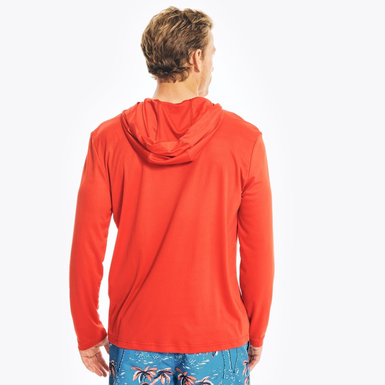 Nautica Encapuchado Long-sleeve Rojas | 1nqJ7hi7