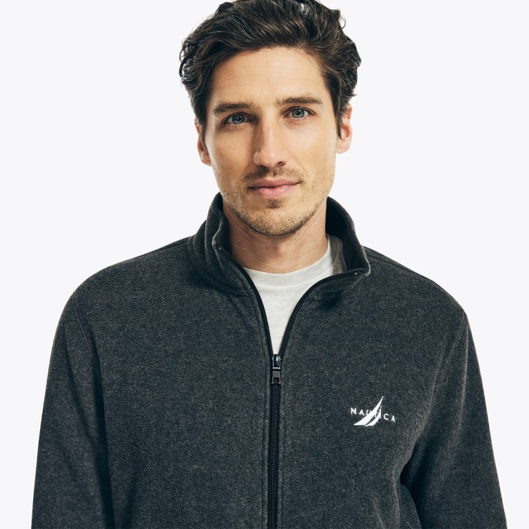 Nautica Full-zip Nautex Fleece Gris | DRsCCr2i
