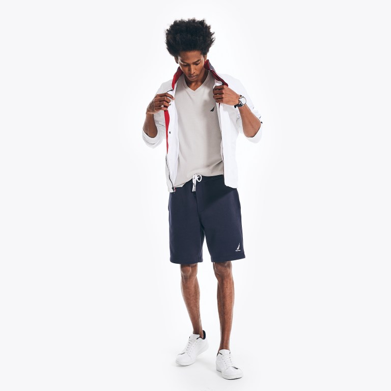 Nautica Heathered V-neck Gris | WVupjjsJ