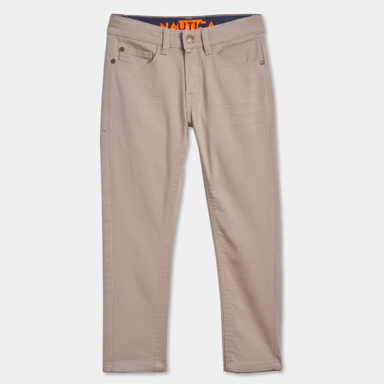 Nautica Little Skinny-fit 5-pocket Twill (4-7) Marrones Oscuro | 3CJtHT7E