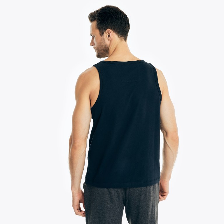 Nautica Logo Estampadas Sleep Tank Azul Marino | S8mGj5TJ