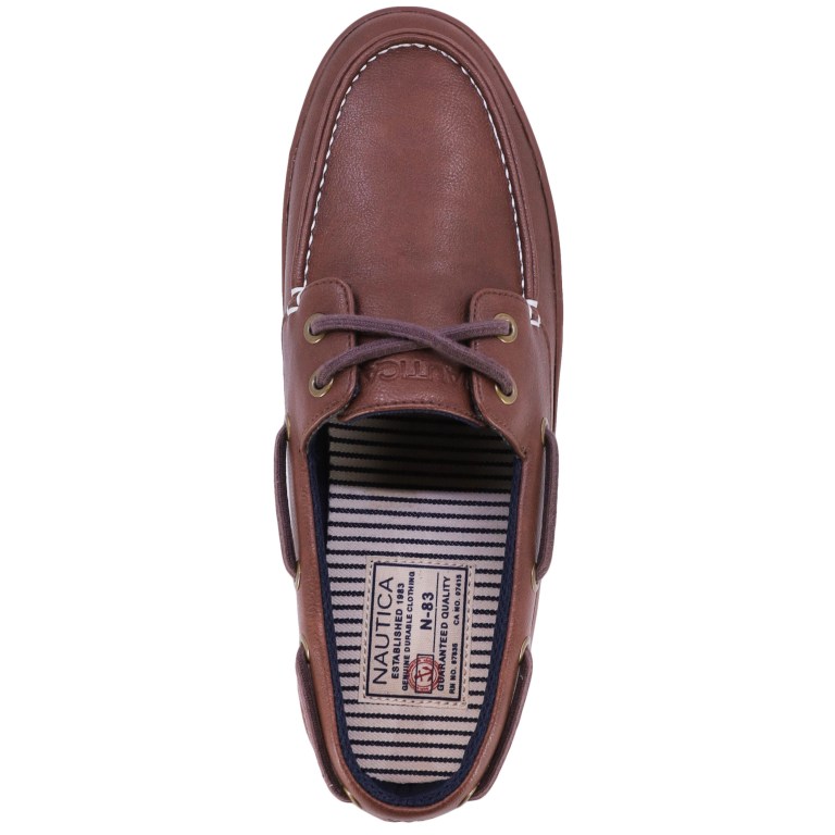 Nautica Logo-debossed Marrones | Mxowufat