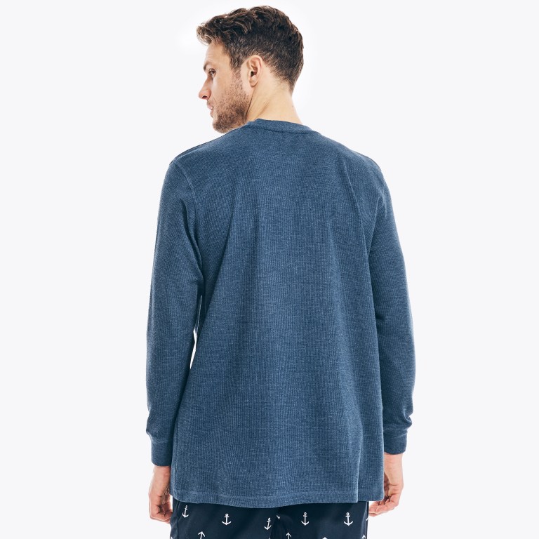 Nautica Long-sleeve Crewneck Thermal Azul Marino | syDCeQLu