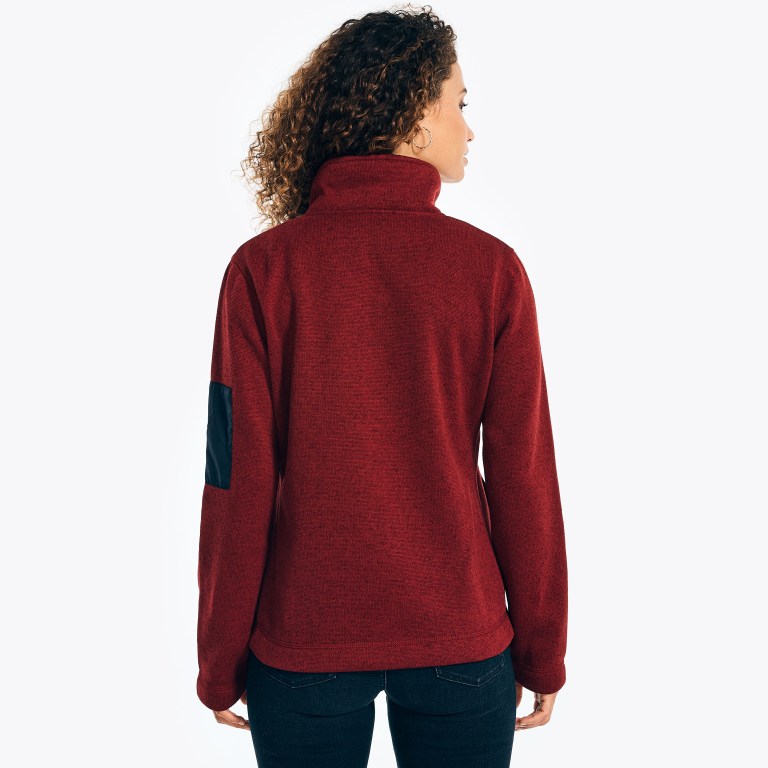 Nautica Mock-neck Fleece Rojas | 7GNUhCdF