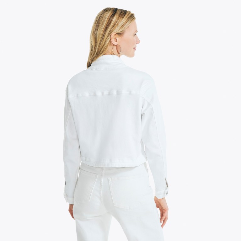 Nautica Nautica Co. Cropped Full-zip Denim Multicolor | JB720r2B