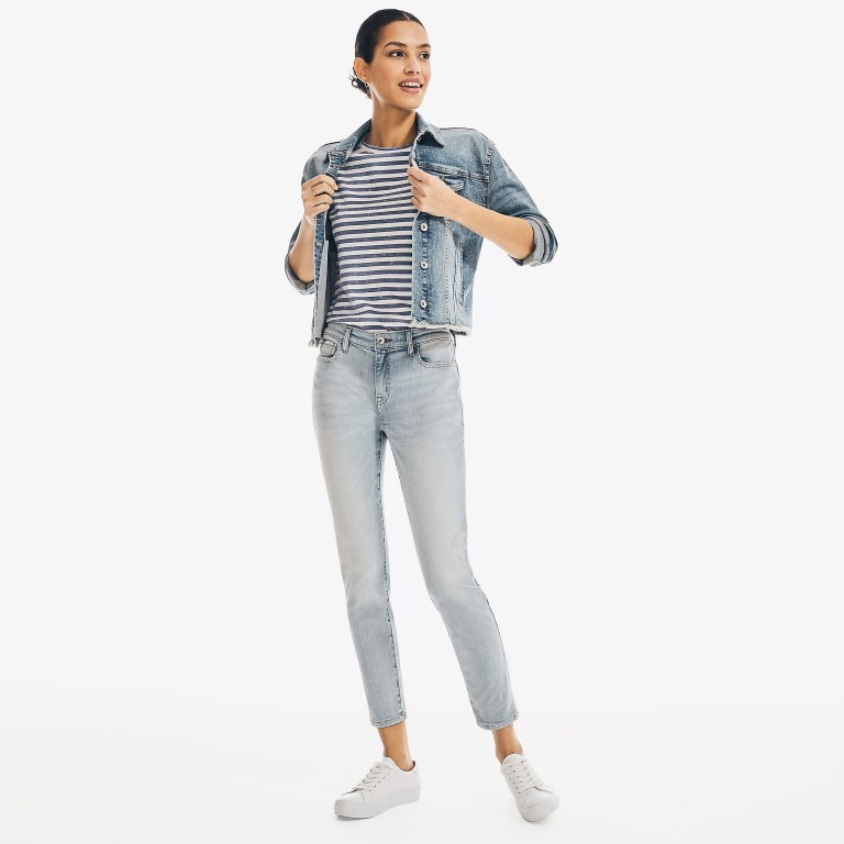 Nautica Nautica Co. Frayed Denim Turquesa Claro | 4rtgOHBQ