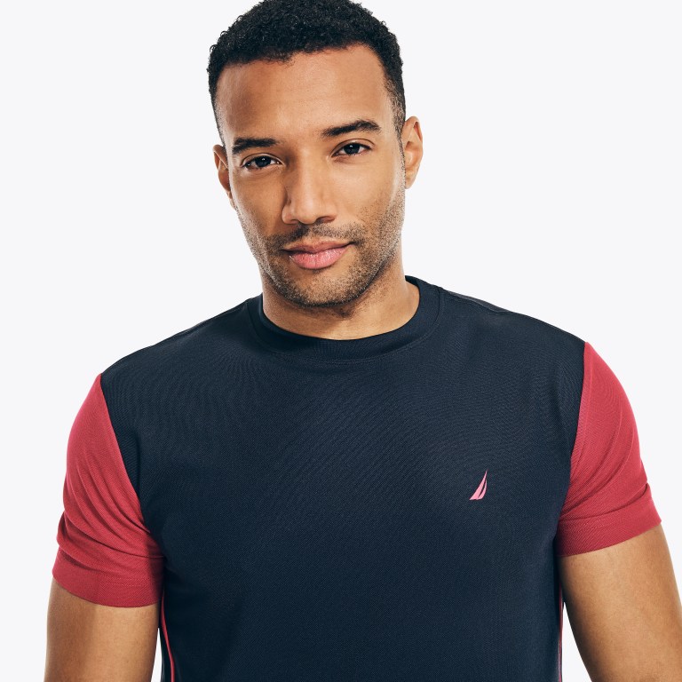 Nautica Navtech Sustainably Crafted Colorblock Azul Marino | qimZfqz3