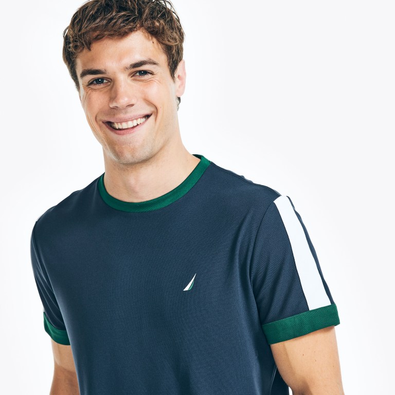 Nautica Navtech Sustainably Crafted Crewneck Azul Marino | HY9jqC1s