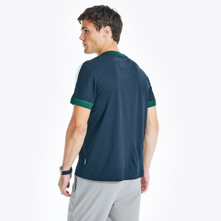 Nautica Navtech Sustainably Crafted Crewneck Azul Marino | HY9jqC1s