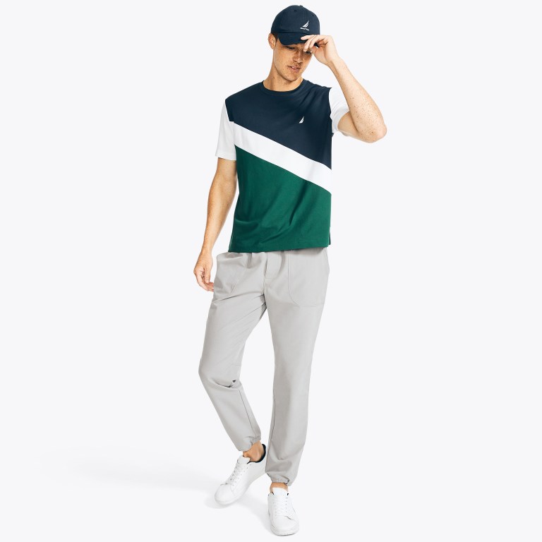 Nautica Navtech Sustainably Crafted Crewneck Azul Marino | jvmpLOGD