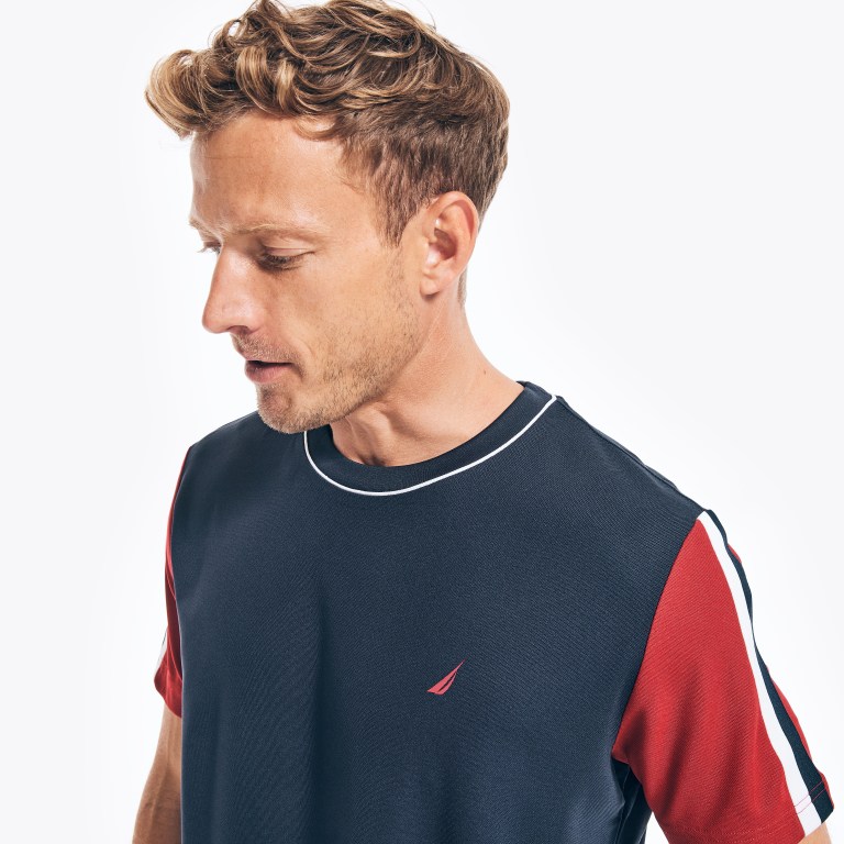 Nautica Navtech Sustainably Crafted Crewneck Azul Marino | lnDcfohv