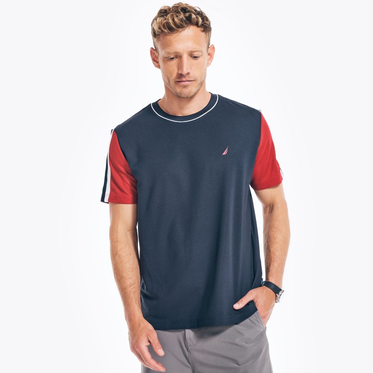 Nautica Navtech Sustainably Crafted Crewneck Azul Marino | lnDcfohv