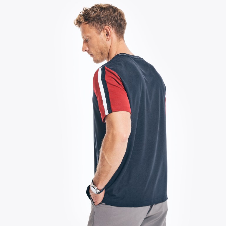 Nautica Navtech Sustainably Crafted Crewneck Azul Marino | lnDcfohv