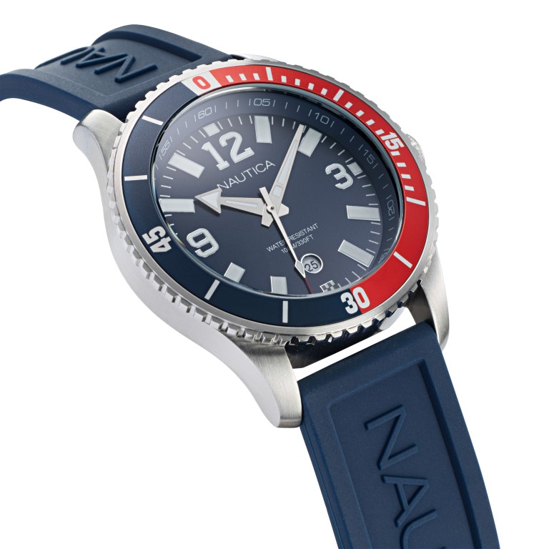 Nautica Pacific Beach Stainless Steel And Silicona 3-hand Multicolor | Dx0xnnMd