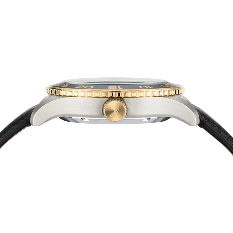 Nautica Pacific Beach Stainless Steel And Cuero Multicolor | hLIMR5zl