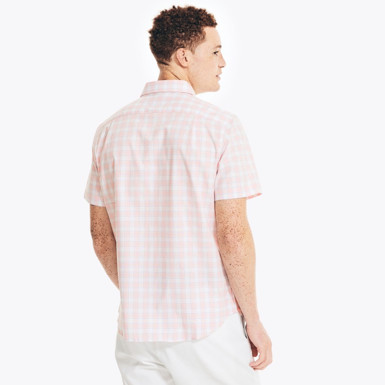 Nautica Plaid Oxford -sleeve Rojas | xkgcLV76
