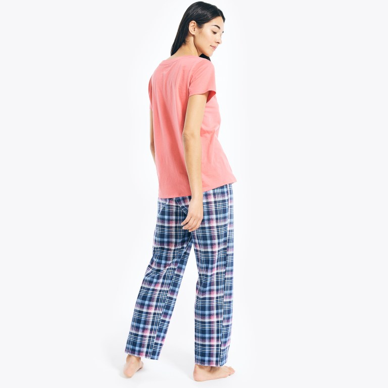 Nautica Printed Pajama Set Azules | iAthgfyh