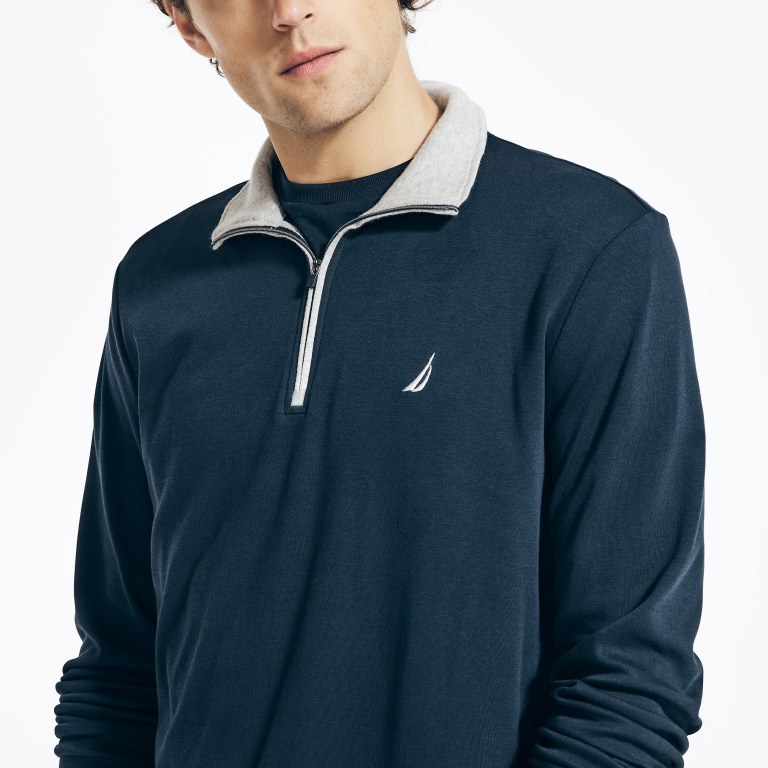Nautica Quarter-zip Azul Marino | sU8swhzE