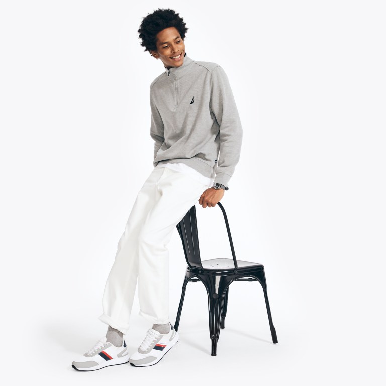 Nautica Quarter-zip Gris | CUkgwYws