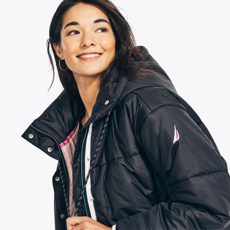 Nautica Quilted Puffer Negras | ZUnQzu5x
