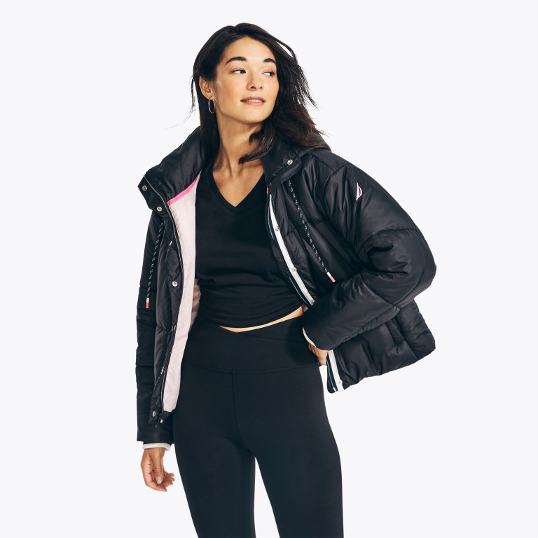 Nautica Quilted Puffer Negras | ZUnQzu5x