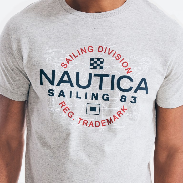 Nautica Sailing Division Estampadas Gris | A6TDjWK1