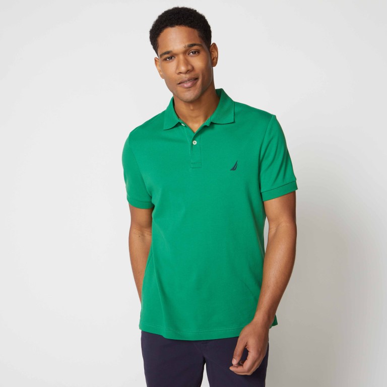 Nautica Slim Fit Interlock Verde | WPgDBoFN