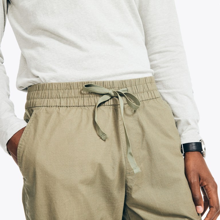 Nautica Slim Fit Rips Jogger Marrones | MXxVwIKO